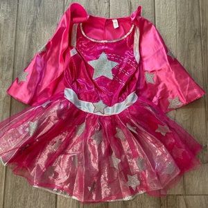 Pink and silver super star/hero dress